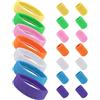 FAREASTSHOP 21Pz Fascia Capelli Per Saldatura Al Neon,7 Colori Con 14 Polsini Padel,Polsiera Polso Assorbenti Spugna Per Corsa,Ciclismo,Carnevale,Tennis,Palestra,Ginnastica Artistica