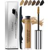 LYSdefeu Mascara in gel per sopracciglia, impermeabile, resistente alle sbavature e al sudore, a lunga durata, naturale