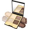 LYSdefeu Palette Ombretti, 4 Ombretti Gotici, Color Oro, Marrone Nude Con Brillantini, High Pigmented Natural Neutral Palette Con Specchio, Texture Vellutata, Lunga Durata, Occhi Trucchi Donna-04