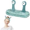 REEKNOKOL Fascia per lavare il viso, fascia per la cura della pelle della spa Fasce per trucco con palmo e lumaca Fascia per lavare il viso carina Fascia elastica per lavare il viso Doccia Sport (verde)