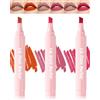 LYSdefeu Lip Tint Stain Pen - Set di 3 rossetti impermeabili per contorno labbra, colore a lunga durata, senza trasferimento, lucidalabbra naturale, effetto opaco, per donne, 2+4+5