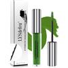 LYSdefeu Gel per sopracciglia colorato impermeabile, mascara per ciglia verde a lunga durata, set di trucco liquido colorato per sopracciglia, mascara per sopracciglia con volume e allungamento, colla per