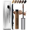 LYSdefeu Gel per sopracciglia - Auburn Mascara per sopracciglia impermeabile e lavabile, gel per sopracciglia resistente al sudore, mascara per sopracciglia in gel per sopracciglia e ciglia colorate