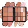 LYSdefeu Palette di ombretti fard 18 colori glitter ombretto blush cipria, resistente al sudore a lunga durata, non grassi, opachi e brillanti, per la festa della mamma, 01