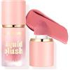 Beauty Searcher Gel per guance, crema di fard liquido, sensazione di leggerezza e traspirabilità, lunga durata, a prova di sbavature, aspetto naturale, trucco di fard per la pelle (#101 TORTA D'AMORE)