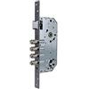 TESA R200B6SCAI Serratura di sicurezza da incasso per porte in legno, entrata 60 mm, finitura inox, catenacci 14 mm