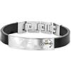 SAVE BRAVE | Cinturino in pelle Worldanchor nero - Mondo & Ancora oro - Con confezione regalo