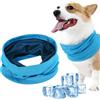 NHTJTHE Collare refrigerante per cani, scaldacollo, scaldacollo o bandana, grigio, taglia L, dissipazione del calore, adatto per cani freddi in estate (nero, S)