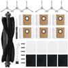 BUXEBUX 19 pezzi di ricambio accessori per robot aspirapolvere Eufy serie L60/L60 ibrido/L60/L50, 1 spazzola a rullo principale, 4 filtri Hepa, 6 spazzole laterali, 6 sacchetti per la polvere, 1