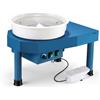 Huanyu Tornio da vasaio da 30 cm con Sistema Bat Tornio da vasaio Elettrico da 350 W con Doppio Comando Manuale/a Pedale per Adulti e Principianti con Kit di Strumenti per Ceramica