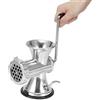 Wakects Tritacarne Manuale in Alluminio con Base di Aspirazione per Salsicce e Ripieno di Carne, 17x17x12 cm, Argento