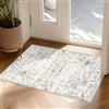 Homcomodar Tappeto Ingresso Interno Beige Tappeti 60x90cm Antiscivolo Lavabile in Lavatrice Tapette Cucina Camera da Letto Entrata Scendiletto Ufficio Pelo Corto Piccolo Carpet
