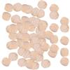Pssopp 300Pcs Fette di legno piccole 1-2 cm Faggio non finito Fetta di legno artigianale Cerchi di legno per artigianato fai-da-te Decorazioni natalizie Ornamenti(1cm)