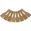 BICB Set di 8 spatole per raclette in legno di faggio europeo, 13 cm, raschietti in legno liscio per padelle antiaderenti, ideali per raclette e fonduta