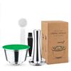 BENFUCHEN Capsula di caffè riutilizzabile in acciaio inox per Dolce Gusto Piccolo XS, capsula di caffè ricaricabile compatibile con DolceGusto, 1 capsula 1 tamper