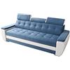 Divano Letto Con Penisola Ergonomico Con Poggiatesta Regolabile E Supporto Lombare Penisola Contenitoredi Coloregrigio Scuro