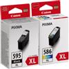 Canon Cartuccia stampante Canon PG-595XL / CL-586XL photo value pack - Nero + 3 colori Alta capacità Multipack