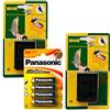LUCIFER 2 x repellenti anti piccione ad ultrasuoni (+ 4 batterie alkaline LR06), per uccelli e pipistrello, a batteria