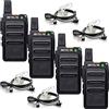 Retevis RT619 Walkie-Talkie Professionale, PMR446, VOX, 1300mAh Ricaricabile, Auricolari Inclusi - Per Ristorante, Vendita Al Dettaglio, Escursioni - Regalo (Nero, 2 Pezzi)