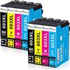 SavFinto Cartucce d'inchiostro Sostituzione per Epson 603XL 603 Compatibile con Expression Home XP-2100 XP-2105 XP-3100 XP-3105 XP-4100 XP-4105 WorkForce WF-2810 WF-2830 WF-2835 WF-2850 (8 Pack)