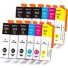 kamo 364XL (Pacco da 12) cartucce Compatibili con HP 364 XL - per Deskjet 3070A 3520 3522 3524, Officejet 4620 4622, Photosmart 5510 5520 5514 5515 5522 5524 6510 6520 7510 7520