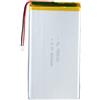 Uxney Batteria agli ioni di litio agli ioni di litio agli ioni di litio da 3,7 V, 8000 mAh, 7565121, con connettore 2P PH con griglia da 2,0 mm