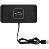 BOROCO Auto QI Caricabatterie Wireless per Auto, Caricatore rapido senza fili 10W, caricatore wireless,tappetino antiscivolo, supporto Compatibile con i telefoni cellulari Apple e Samsung