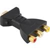 JiaHeHe Adattatore HDMI a RCA AV, Convertitore Video Composite 1080P con Alimentazione USB, Compatibile con TV, Proiettore, Monitor, Lettore DVD, PC, Laptop, Solo HDMI a RCA, Plug & Play