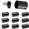 KUOQIY 10 Pezzi Spina per Altoparlanti DIN a 2 Pin, Connettore Cavo per Altoparlante HiFi a 2 Pin con Connessione a Saldare, per Altoparlanti HiFi