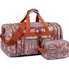 BAOSHA Borsa da viaggio da donna multicolore - Borsa da viaggio - Borsa sportiva da donna - Sacco a pelo con borsa da bagno HB-21, Hs Printings, 54 x 28 x 26 cm, Travel Duffel