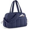 BAGSMART Borsa sportiva da donna, 24 l, Weekend, impermeabile, da viaggio, borsa da viaggio, borsa per ospedale, nascita, con borsa bagnata in PVC, per fitness, nuoto, sauna, Blu mare, s