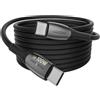 YISH Cavo USB C to USB C 100W - 2M 5A Cavo USB Type C to Type C Ricarica Rapida Filo USB3.0 Cavetto Cellulare Nylon Intrecciato Compatibile con MacBook iPhone 17 16 15 Galaxy S26 S25 S24 S23 iPad