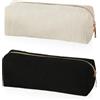 TYFGRT Borsa Per Cosmetici In Velluto A Coste Da 2 Pezzi, Astuccio Per Matite, Borsa Di Grande Capacità, Borsa Di Stoccaggio Portatile, Borsa Da Toilette, Borsa Da Viaggio (Bianco, Nero)