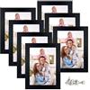 Giftgarden Cornice per Foto, Cornice 13x18, Cornici Foto Multiple da Parete e Tavolo, Cornice Nere, Decorazione per Casa, Ufficio, Set 7