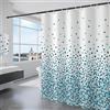 KAIMEIYU Tenda da Doccia in Poliestere Tenda da Bagno in Tessuto Lavabile in Lavatrice con 12 Anelli Impermeabile 180 x 200 cm Blu