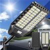 JADIDIS 2600W Lampione Solare LED Esterno 1440 PRO LED Luminosi Lampioni Solari a Led da Esterno Alta Efficienza 30%, 4 modalità Lampione Solare grandangolo 240° Impermeabilità IP66, per Garage Strada