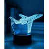 BIRBANN Lampada Aircraft, 7 Colori Flugzeug Nachtlicht 3D A Tocco Variabile, Decorazione Camera dei Bambini, Regalo Natale E Di Compleanno Per Ragazzi E Ragazze
