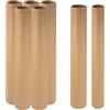 Cuyacili 12 pezzi Tubi di cartone per rotolo di carta marrone 40x3,5cm e 40x4,5cm Cardboard Tube Craft Rolls per Fai da Te e Lavoretti d'Arte