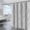 KAIMEIYU Tenda Doccia in Poliestere Tenda da Bagno in Tessuto Lavabile in Lavatrice con 12 Anelli Impermeabile 180X200CM Grigio
