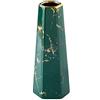 HCHLQLZ 20cm Verde Oro Marmo Fiori Vaso Decorativo di Design Moderno Collection per Ricorrenze Decorazioni per Interni Ristorante Bar Cafe Porcellana