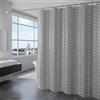 KAIMEIYU Tenda da Doccia in Poliestere Tenda da Bagno in Tessuto Lavabile in Lavatrice con 12 Anelli Impermeabile 180 x 200 cm Grigio