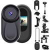 OBEST Body Cam 1080P, Action Cam Visione Notturna Infrarossi, Schermo 0.96 Integrato, 35g Ultra Leggera, Attacco Magnetico, Grandangolo 130°, per Moto Esterno Lavoro Sicurezza