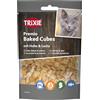 Trixie Spuntino per gatti Premio Baked Cubes con ingredienti naturali, 50 g, deliziosi dolcetti di gatto con pollo e salmone - 42766