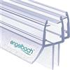 Engelbach® Guarnizione Doccia Sottoporta 2x 100cm - Per porte in vetro 5-8 mm - Profilo in gomma extra spesso - Impermeabile e facile da installare