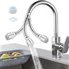 Hshenjhu Prolunga Rubinetto, Rompigetto Rubinetto Cucina 720°, Doccetta per Lavandino Cucina Antispruzzo, Doccino per Lavandino Regolabile, Universale Rubinetti Bagno, per Bagno