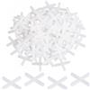 SYEYCW 500 Pezzi Distanziatori per Piastrelle, 3mm Distanziatori a Croce in Plastica per Autolivellante, Distanziatore per Piastrelle per Posizionamento Accurato, per Piastrelle da Parete e Pavimento