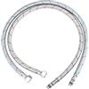 Rairsky 2 Pezzi Tubo Flessibile Doccia, 60 CM/23.6 Inch, G3/8 x M10, Acciaio Inossidabile Intrecciato per Lavandino Cucina Bagno