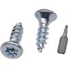 SKIR'CO (300 pezzi) Viti per Legno in Acciaio Zincato 2,5 x 10 mm, Testa Torx, Testa Svasata, Viti per Truciolato, Completamente Filettate