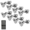 LOOTICH 110 Grado Battuta Esterna Cerniere 35mm con Ammortizzatore per Porte Soft Close Cerniera per Cucina Armadio Porta Ante Mobili Paracolpi 8 Pcs