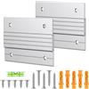 Uniclife 2 Paia Ganci a Incastro Francese da 10 cm, Portata 18 kg, Ganci per Quadri Pesanti a Incastro Francese, Hardware per Appendere Specchi in Lega di Alluminio, Supporti a Muro Montaggio Incastro